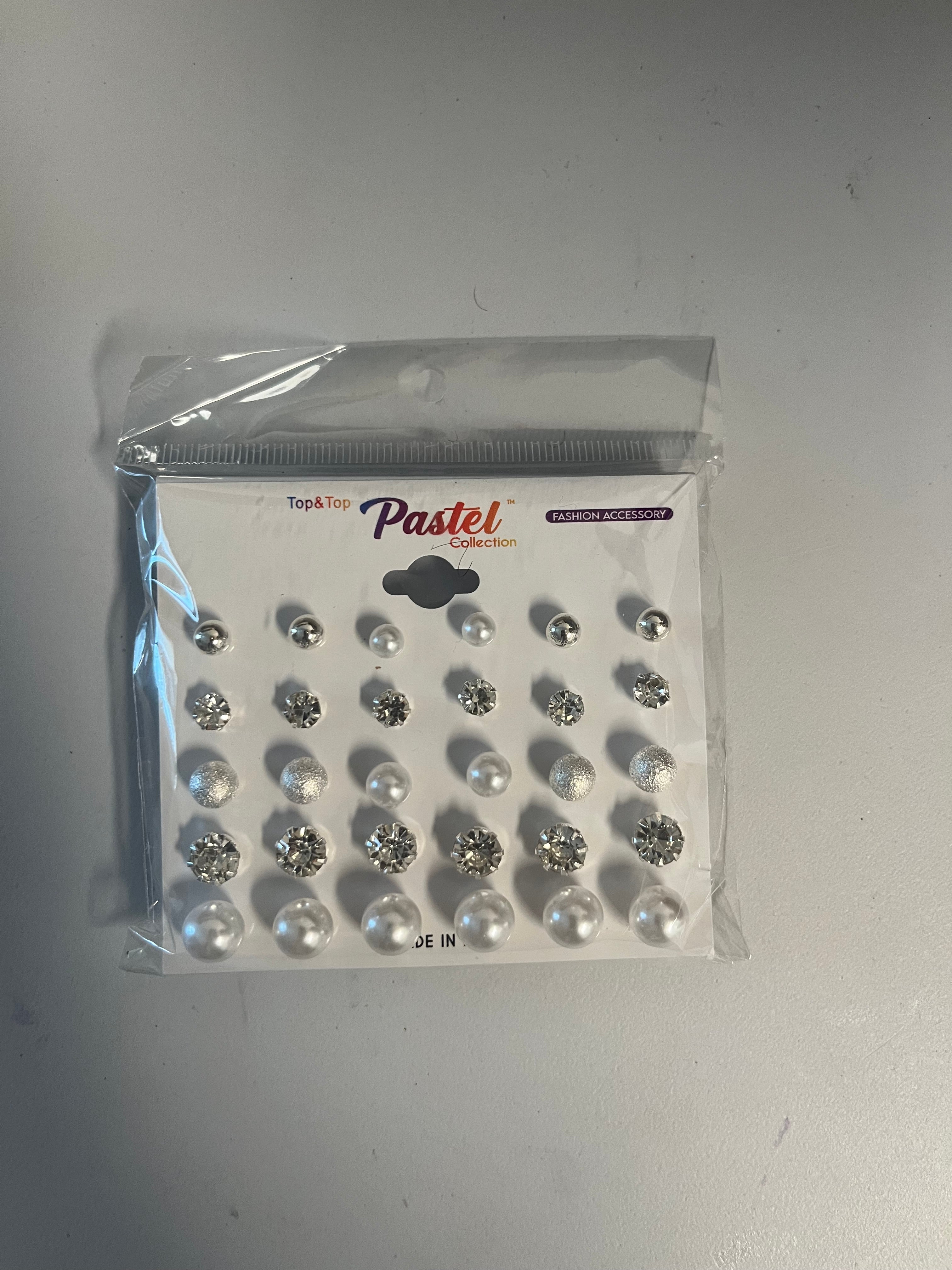 Peal earring assortment (Silver)
